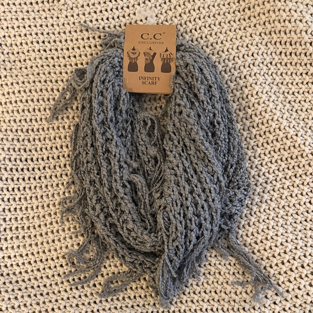 C.C Exclusives Charcoal Infinity Scarf